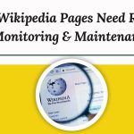 wikipedia page maintenance blog
