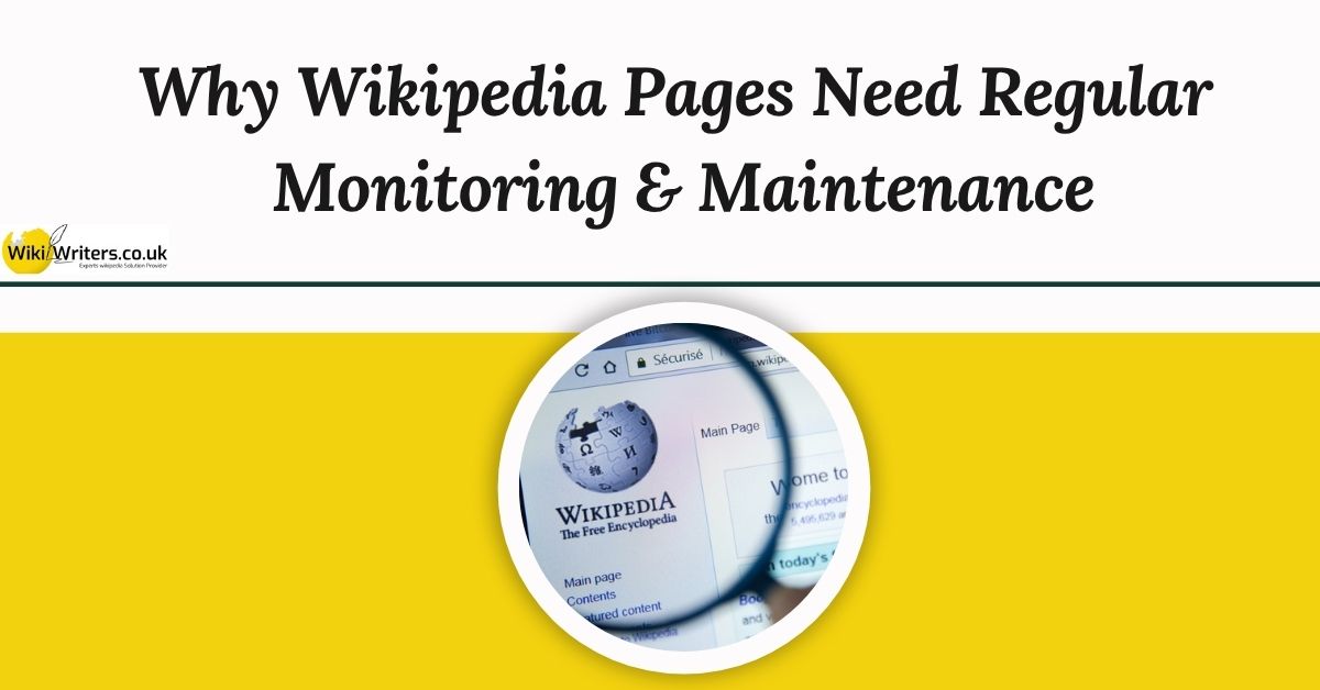 wikipedia page maintenance blog
