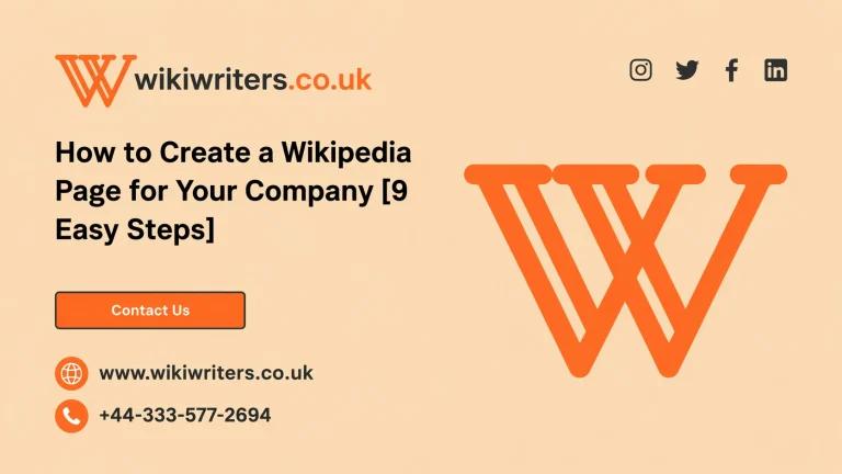 Create a Wikipedia Page for Your Company
